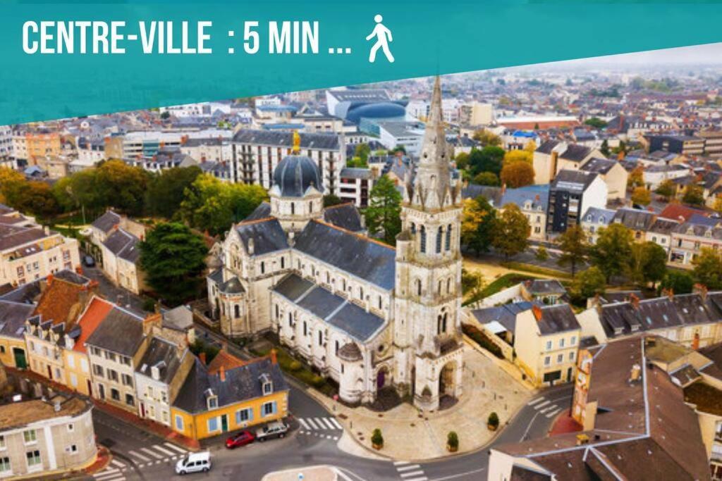 Le Petit Faubourg • Fibre • Proche Centre-Ville Шатору Екстер'єр фото